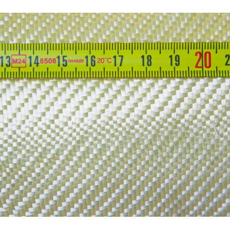 Tessuto in aramide (Kevlar) sarga 2x2 173 g/m2 (SPOT), larghezza 130 cm