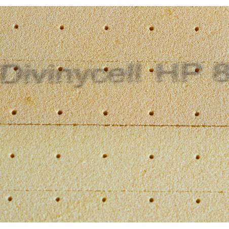 Espuma de PVC Divinycell H80 PFC ODC 35 mm / perforado y cortes en una dirección
