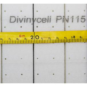 Mousse PET Divinycell PN 115 PFC ODC 45 mm / perforée et découpes dans une direction