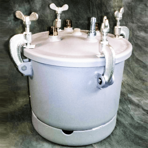 Cubo de evacuação de resinas de 8 litros