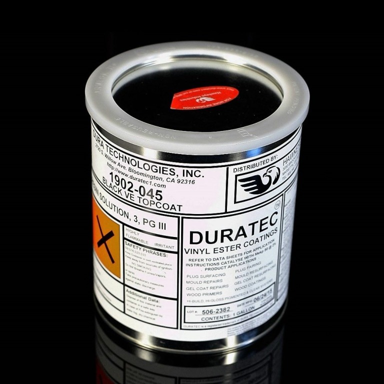 Couche De Finition Duratec® Vinylester, Noir Brillant 1901-045