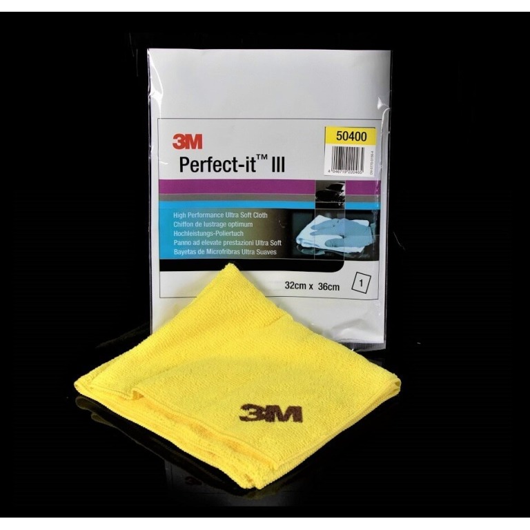 3M™ Perfect-It™ III Ultra Weiches Tuch, Gelb, 1 Tuch (50400)