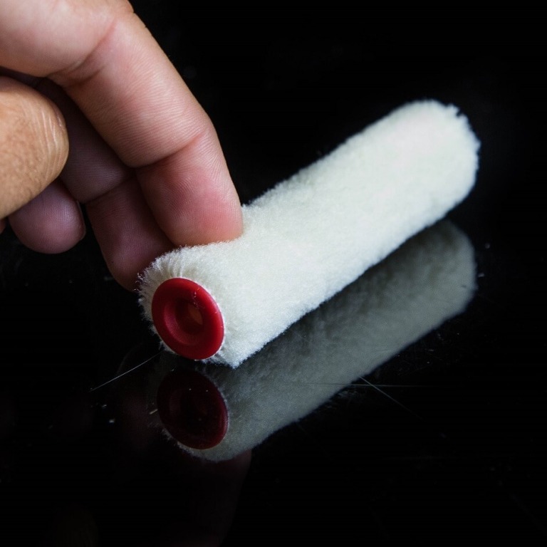 Short Hair Roller Refill (4 mm) - Velour, 100 x 17 mm