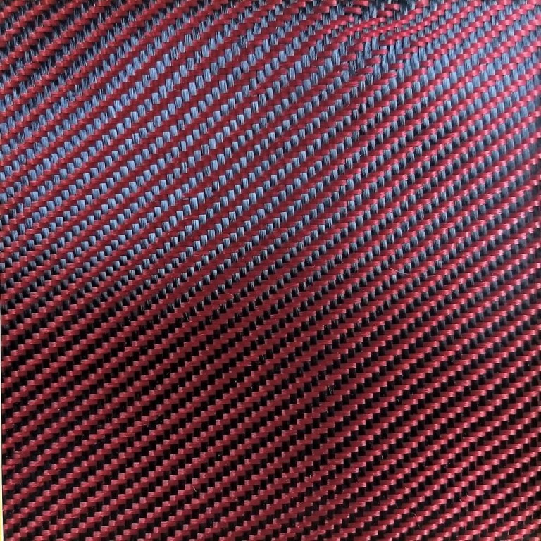 Tessuto " di poliestere da 200 g/m2 Rosso, twill 2/2, DDc 200 T, larghezza 120 cm
