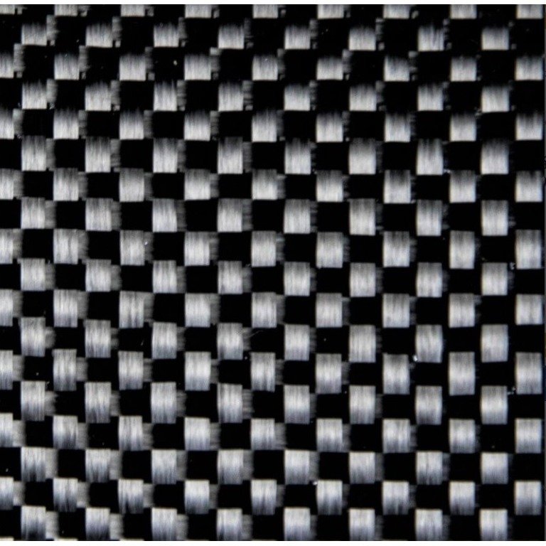 Tejido de carbono tafetán GG 200 P de 200 g/m2 con fijación hilo de poliamida, ancho 100 cm
