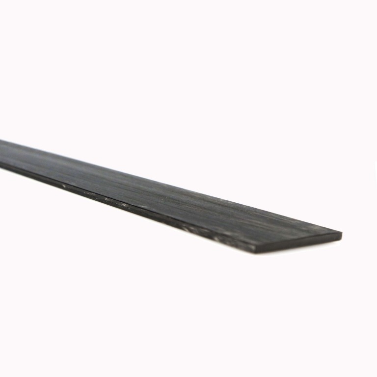 Plaque en fibre de carbone 40 x 3 mm (longueur 1000 mm)