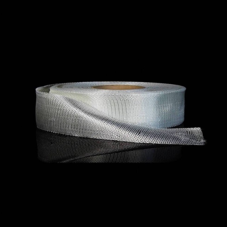 Cinta de fibra de vidrio tafetán de 300 g/m2 y 5 cm de ancho