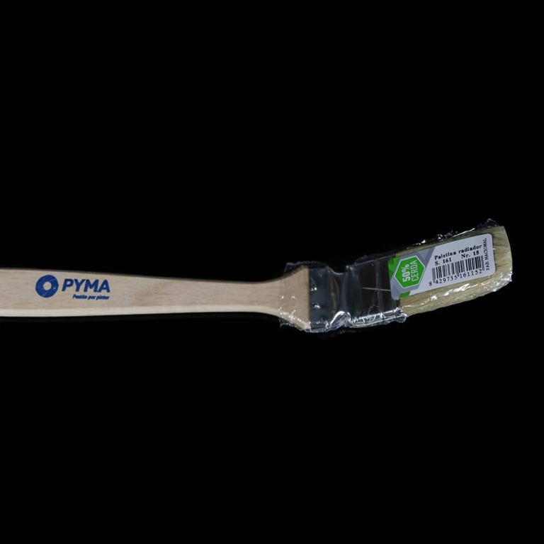 Brocha Paletina Radiador Mango Madera 15 frontal