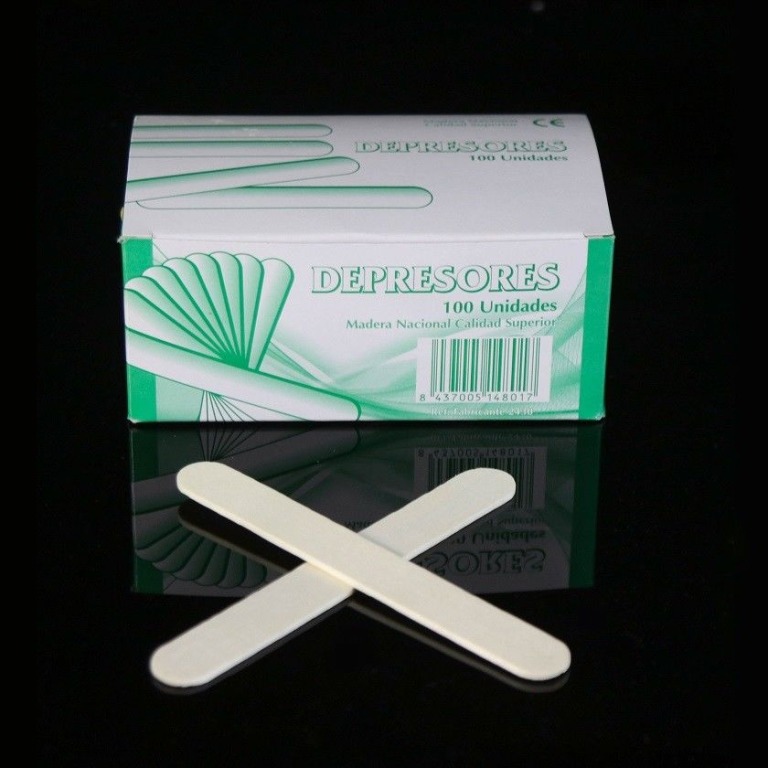 Hygienic wood depressors to shake and mix resins with catalysts or hardeners