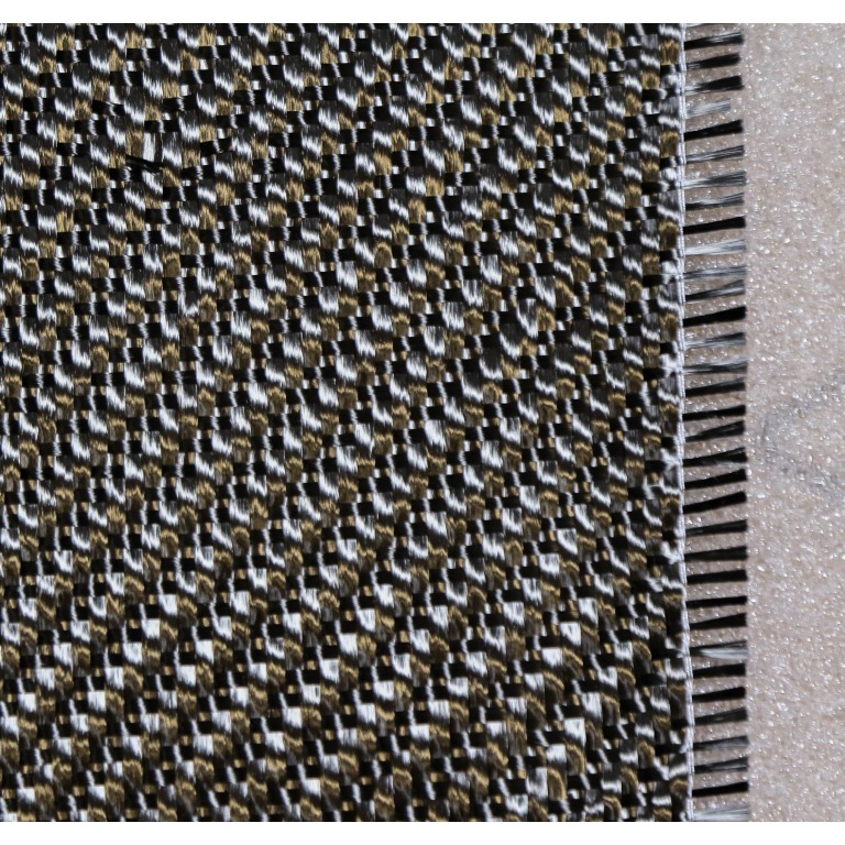 446 g/m² Tejido CARBONO SARGA 2x2 12K+3K SPOT, ancho 120 cm