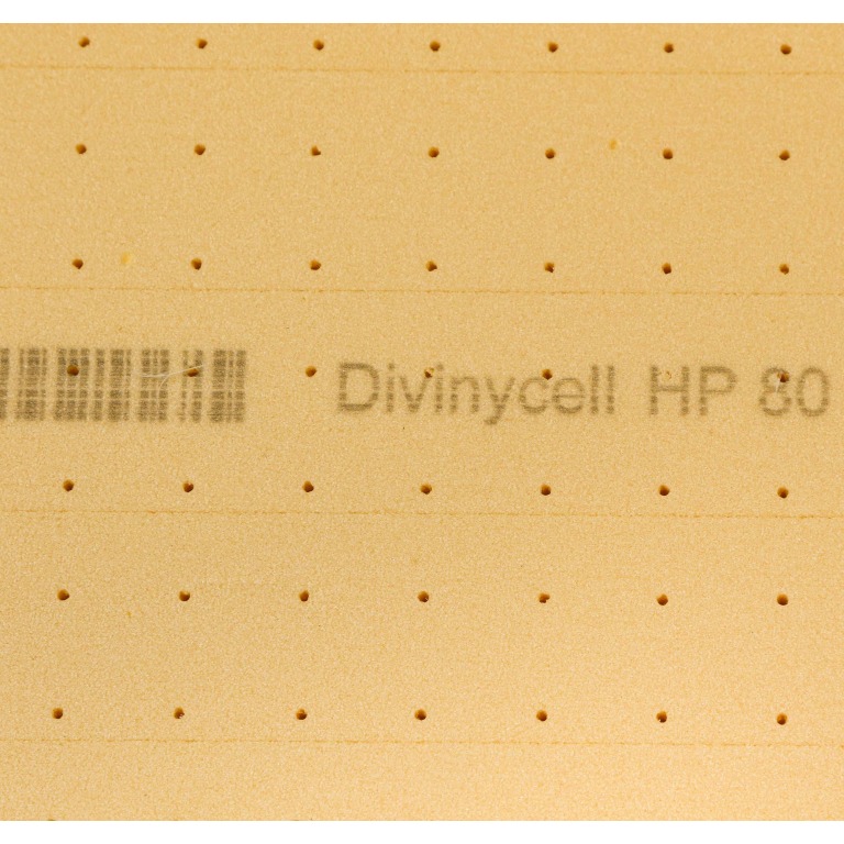Schiuma del PVC Divinycell H80 PFC ODC 45 mm / perforata e con tagli unidirezionali