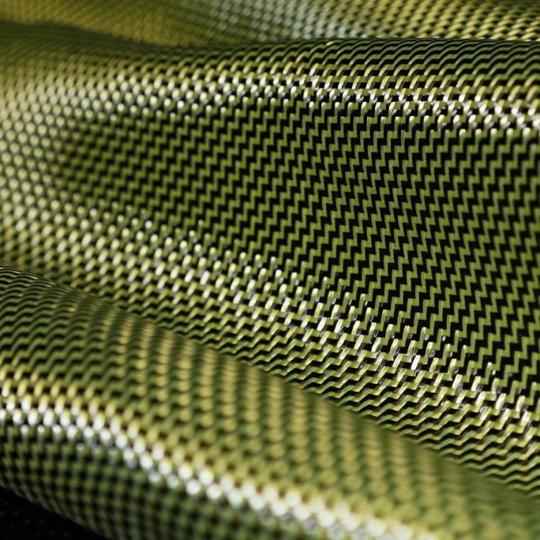 Tejido de kevlar/carbono sarga 2/2 de 215 g/m2