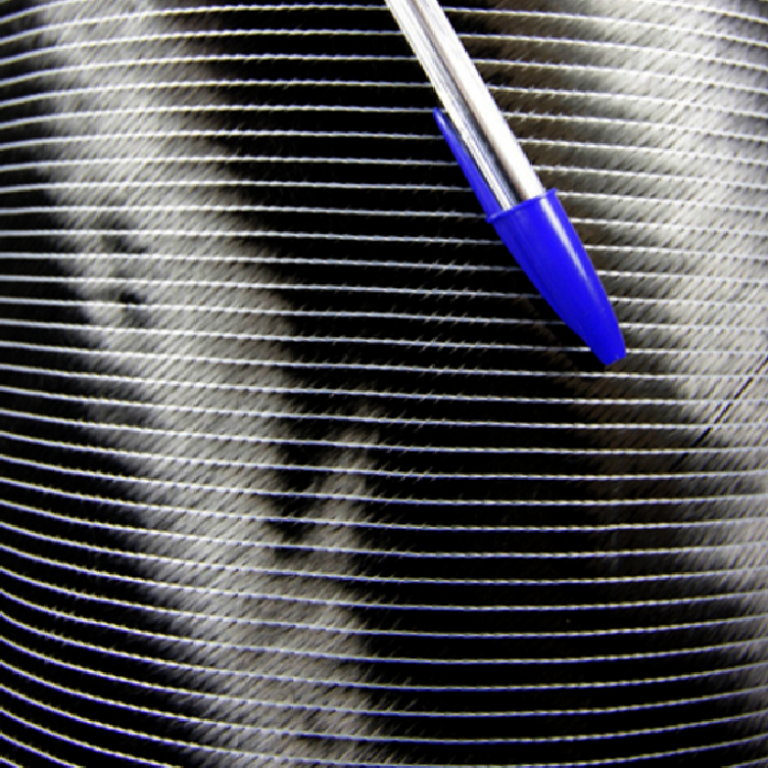 Biaxial carbon fabric + 45 / -45, 50 K and 300 g / m2