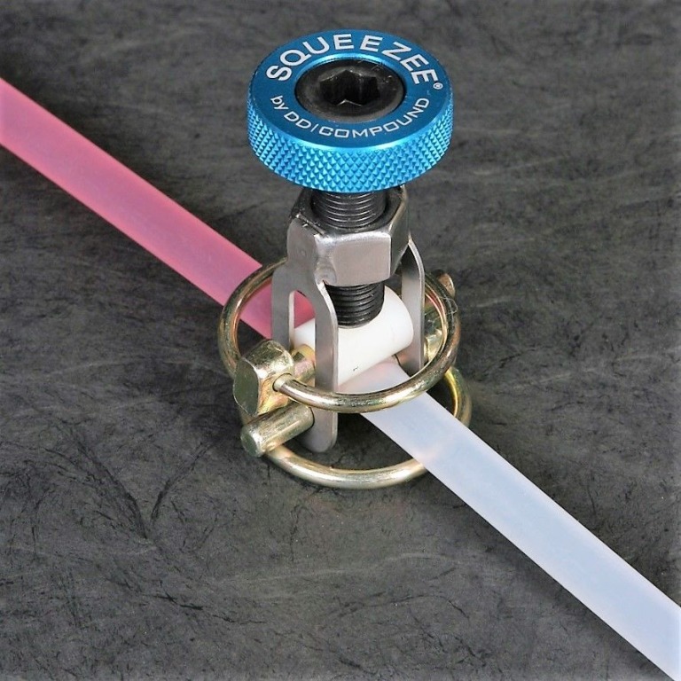 Klammer zum verschließen von rohren - infusion Squeezee